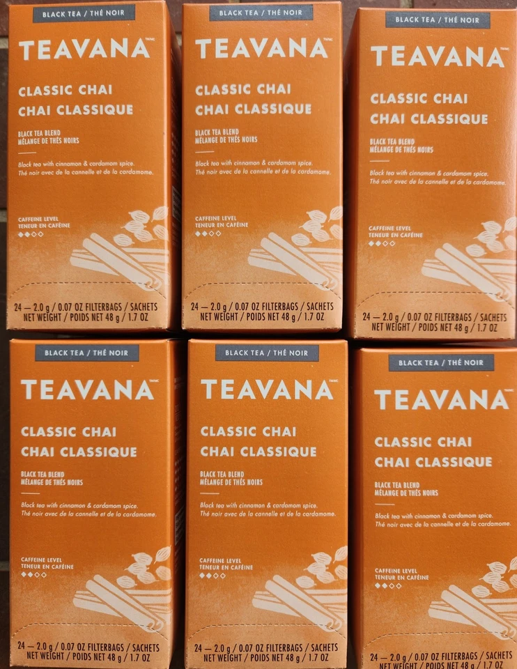 Bolsitas de té Starbucks Teavana Classic Chai, paquete de 144 sobres fecha BB: 7/30/25 Foto 2 de 4