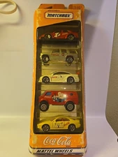 Coca Cola Matchbox 1998 5 Pack Gift Set Mattel Wheels #35999 vintage