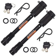 79832 Keyed Alike 5/8" Trailer Hitch Lock with Extra Long 4-1/2" Span, Double