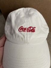 Coca Cola Hat Strap Back Advertising Cap Soli...