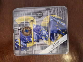 Frankreich 2 Euro Münze 30 Jahre Europaflagge 2015 im Blister