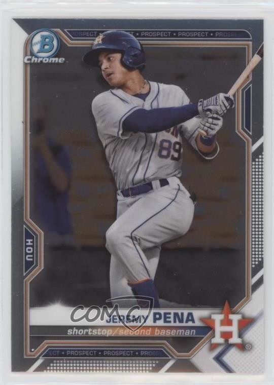 2021 Bowman Chrome Prospects Jeremy Pena #BCP-190 15fy
