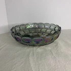 Vintage Federal Carnival Glass Bowl Sundown Smoke Yorktown Iridescent