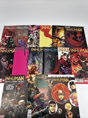 Inhuman #1-2 4-7 9-12 14 Special & Annual 1 + Inhumanity 2014 Marvel Comics Lot