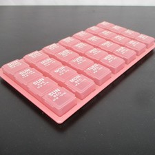 Vintage Mauve Pink 80s 90s Medicine 7 Day AM PM Organizer Apothecary Products