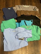 Lot Of Medical Nursing Scrubs Tops Women  s Size Small Some New With Tags Variety