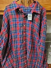 POLO RALPH LAUREN BIG AND TALL FLANNEL LONG SLEEVE CLASSIC FIT BUTTON DOWN 165