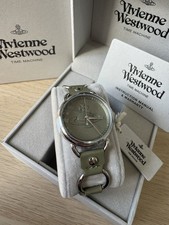 Image of RRP - £235 Vivienne Westwood Carnaby 33.5mm Ladies Watch Khaki Green VV163OLSL