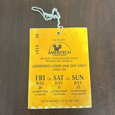 Boleto de golf The Second Ameritech Senior Open Ground Pass 1990 admisión