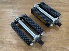 NEW 1/2" Classic WAFFLE BLOCK Pedals for 1-piece Cranks Schwinn Old School BMX