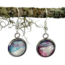 Dangle Earrings Handmade Snowy Day Sterling S...