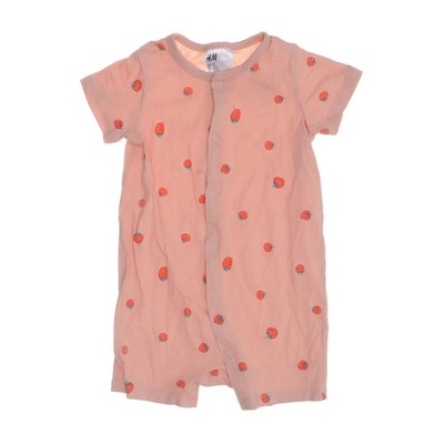 H&M, Strampler, Größe: 80, Pink, Baumwolle, Print, Unisex (Kinder) #bGv