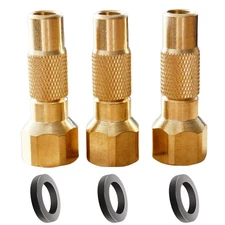 3 PCS Twist-on Air Chuck 1/4 Female NPT Quick Connect Hose Fittings Tire