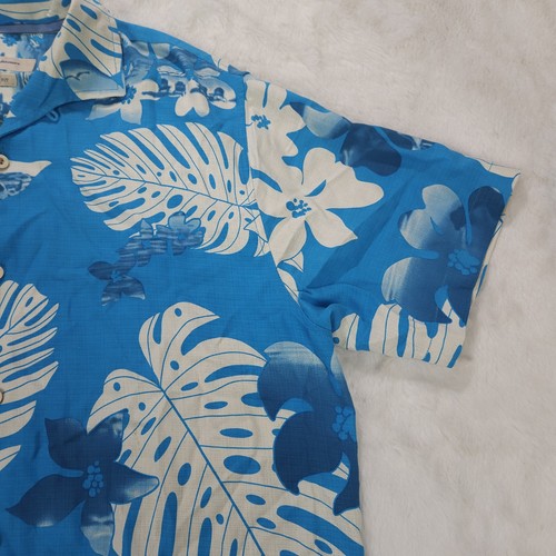 Tommy Bahama Original Fit Silk Short Sleeve Button Up Shirt Size Men's Large - Picture 5 of 21