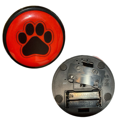 Six pack of Dog Training Recordable Push Buttons (batteries not included) - Picture 3 of 3