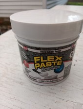 Flex Paste Super Thick Rubber Paste 1lb Jar White New