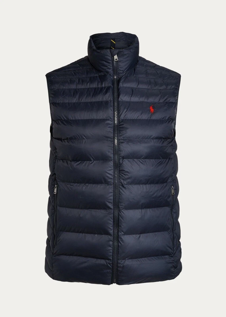 Polo Ralph Lauren Lightweight Packable Navy Blue Big Tall Puffer Vest NWT