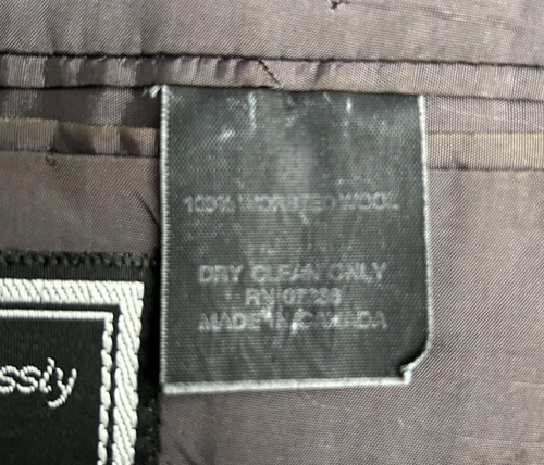 Yves Saint Laurent Mens 48R Vintage Gray 100% Wool Sport Coat - Picture 10 of 16