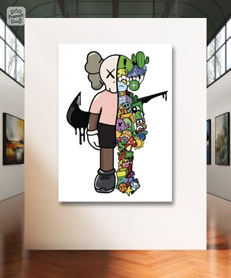 No.253木枠付きキャンバスアート　ブランドアートポスター　KAWS 絵画 No.253木枠付きキャンバスアート ブランドアートポスター KAWS 絵画