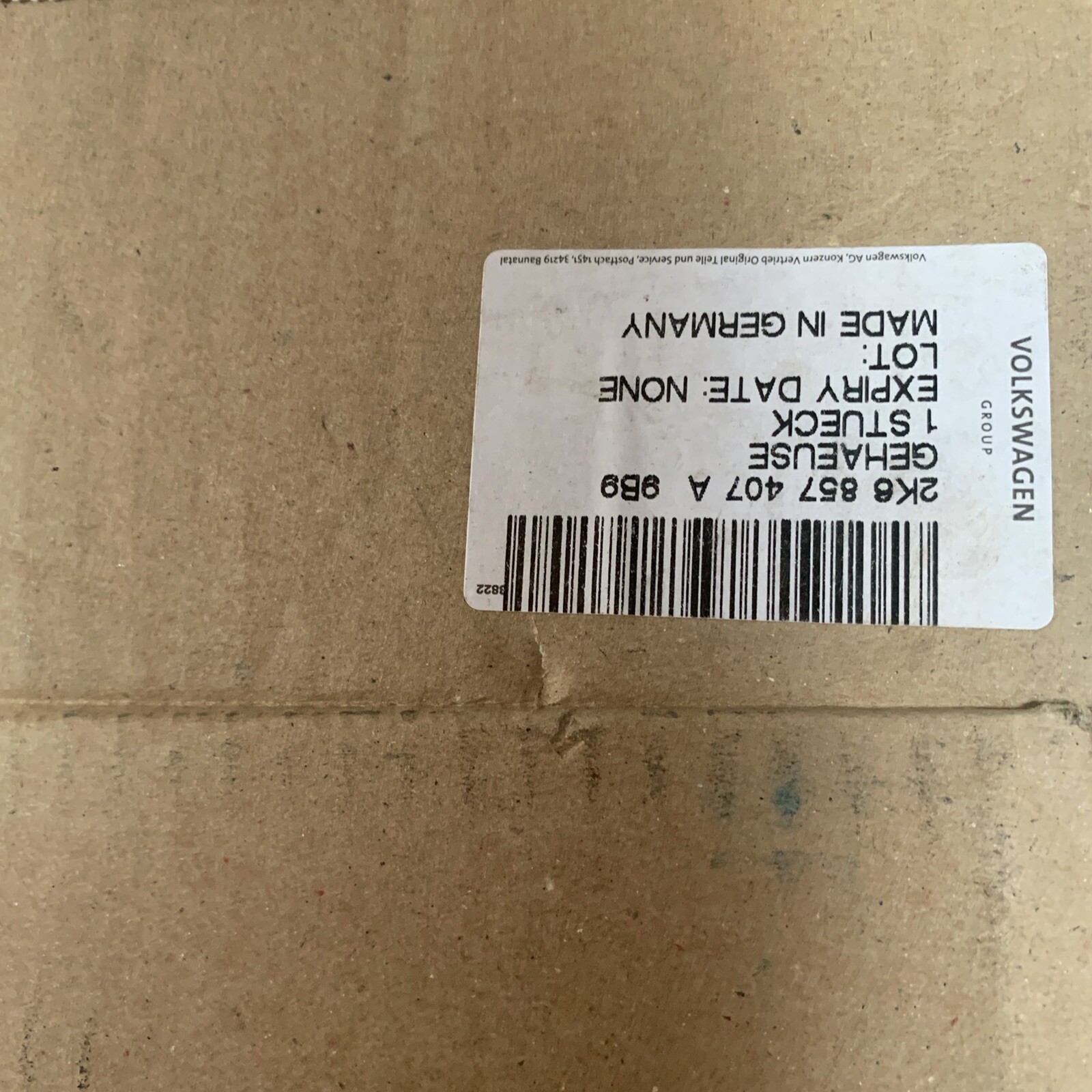 VW Caddy 2k Front Left Exterior Mirror Housing RHD 2K6857407A9B9  