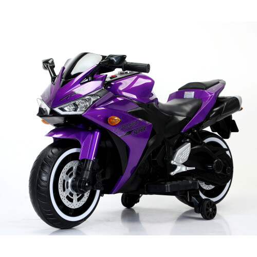 Kids Electric 12v Purple Motorcycle For Kids 3-6 Years Boys Girls Ride On Toy