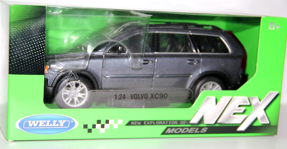WELLY NEX MODELS 1:24 AUTO DIE CAST VOLVO XC90 GRIGIO METALLIZZATO ART 22460W - Immagine 2 di 4