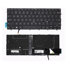 FOR Dell XPS 13-9370 9317 9380 9305 7390 P82G Laptop US Backlit Keyboard Black