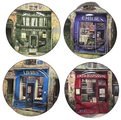 s-l400.jpg NWOB Sakura Table Storefronts 2 Sets of 4 Stoneware Salad/Dessert Plates main image 2