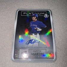 2021 Austin Martin DIE-CUT Topps Bowman Platinum RC AUTO 95/99
