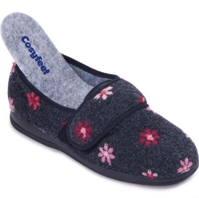 Cosyfeet Damen-Slipper Holly normale Passform E-Weite 4 Farben UK-Größe 4 bis 9