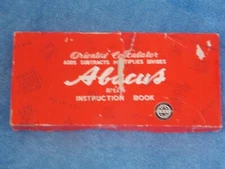 Vintage Oriental Calculator Abacus With Instruction Book