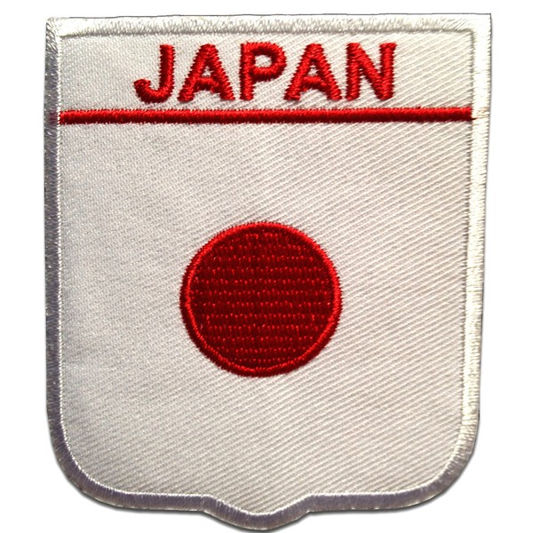 AufnäHer / BüGelbild - Japan Flagge Fahne - Weiß - 6,5 X 7,5 Cm-image