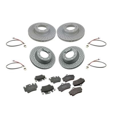 Zimmermann Brake Kit For Porsche 911 Carrera 4 996 Rotors Pads Sensors Textar