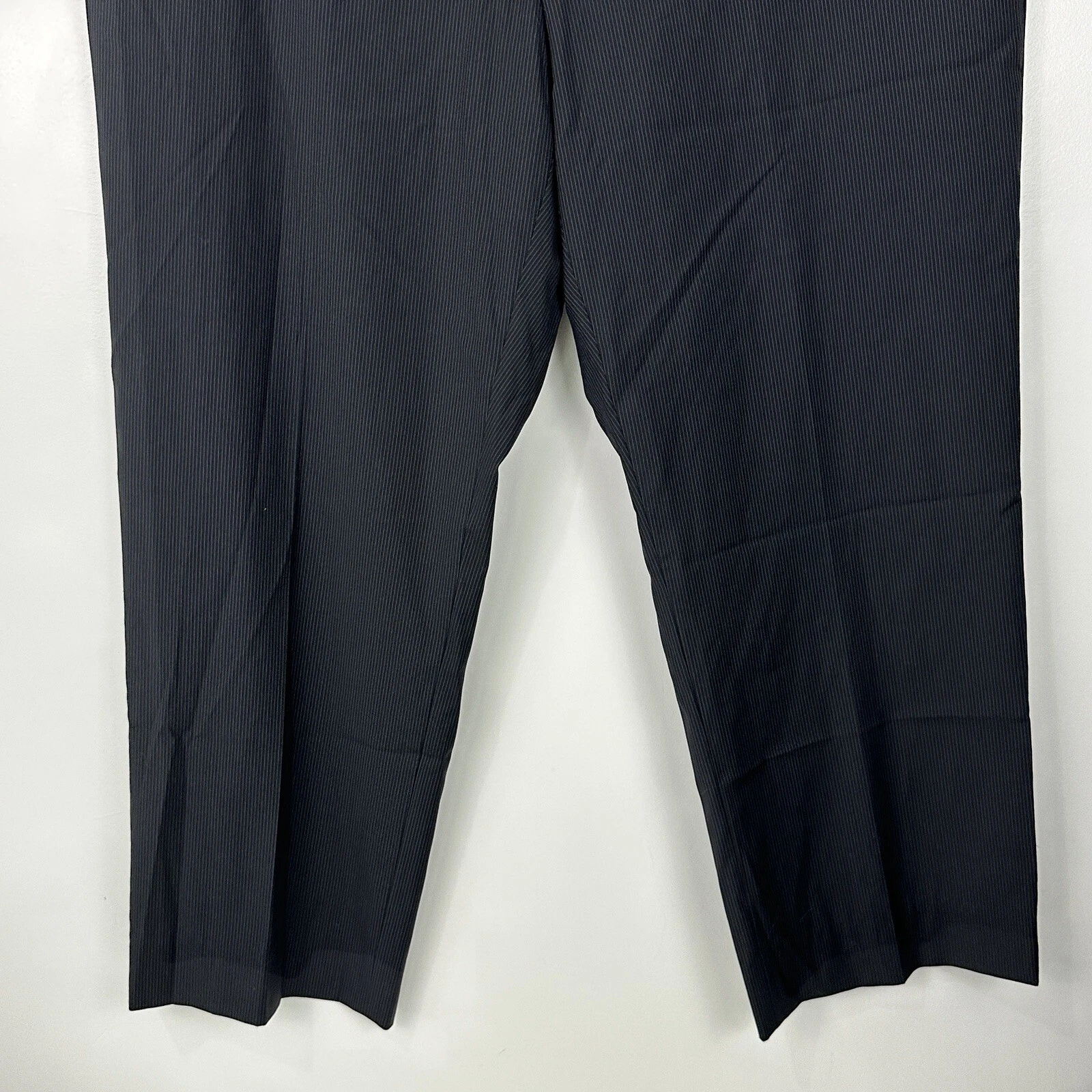 Versace Collection Pantalone elegante uomo 1 lana a righe taglia 56 US 37X28 5"