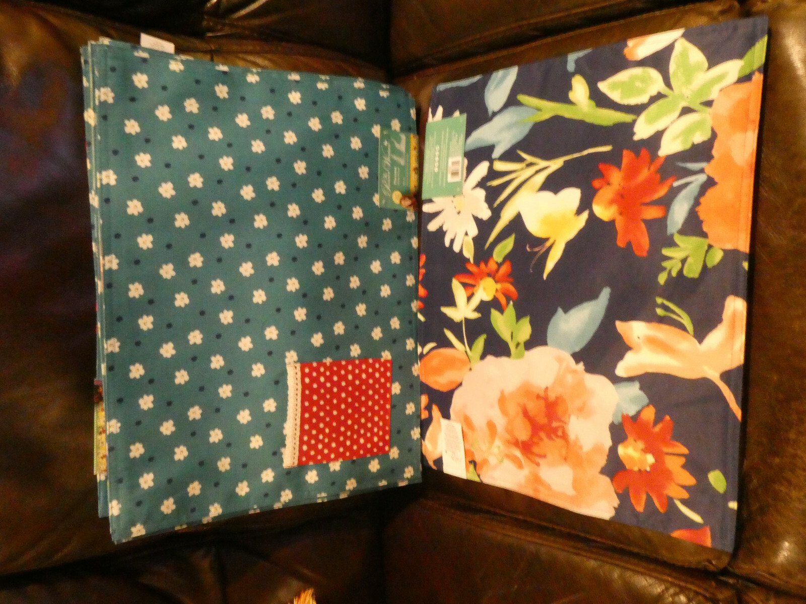 THE PIONEER WOMAN FIONA FLORAL POCKET REVERSIBLE PLACEMAT SET (2) NEW