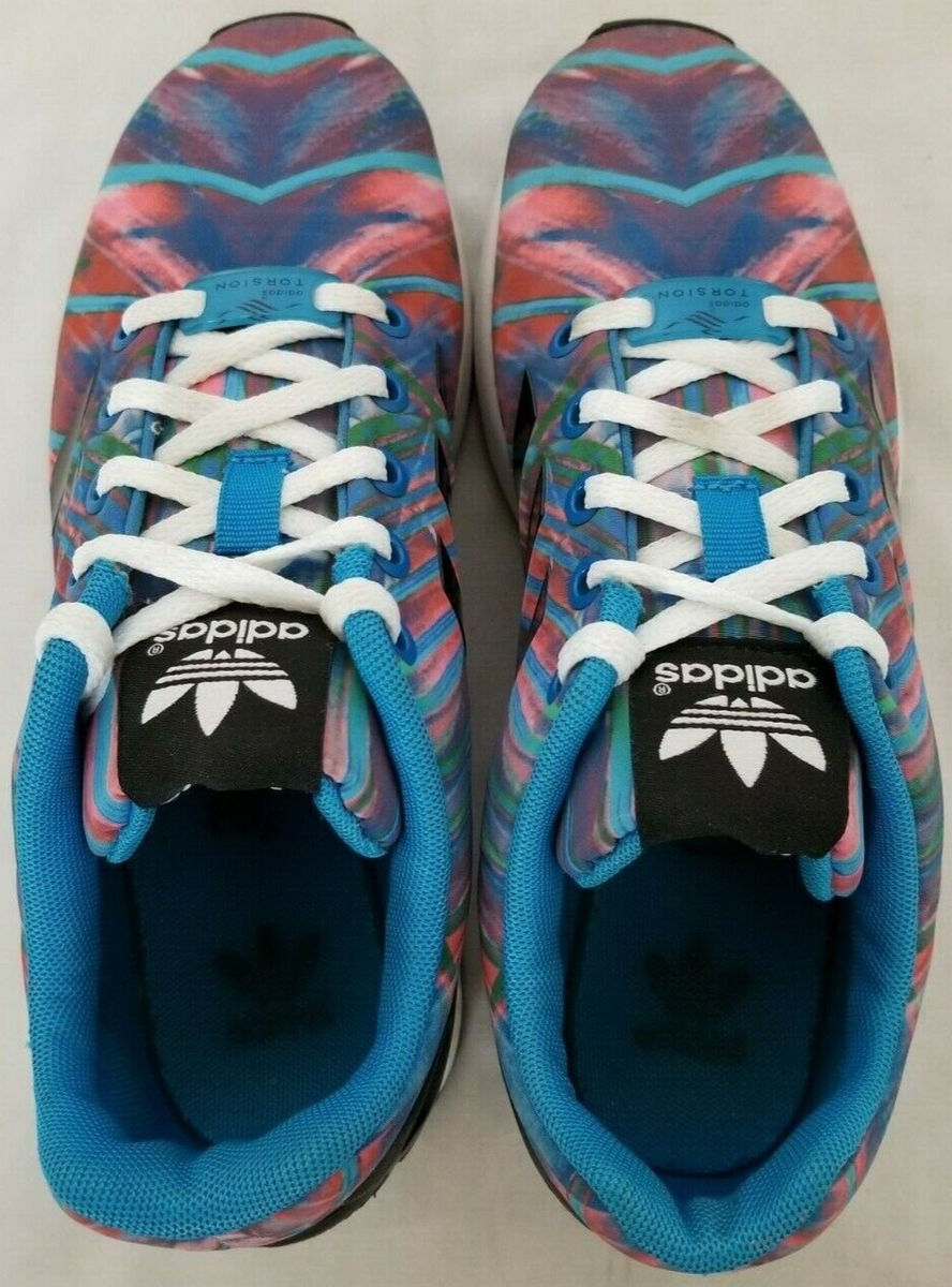 Womens Size 4 Multicolor Adidas ZX Flux Torsion Athletic Shoes