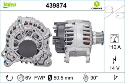 Valeo 439874 Alternator for Seat, Skoda, VW