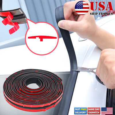 2M/6.5FT Seal Weather Strip Trim Rubber Car Front Rear Windshield Sunroof Edge