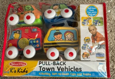 Melissa & Doug Kids Pull-Back Vehicle Set (9168)