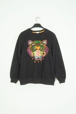 Kenzo Paris Tiger Logo Black Kids Jumper Sweater Pullover Size XL