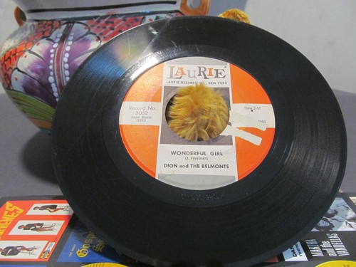 DION AND BELMONTS, WHEN YOU WISH UPON A STAR-WONDERFUL GIRL, LAURIE 3052, VG+ - Picture 3 of 4
