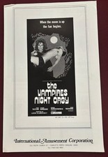 VAMPIRES NIGHT ORGY DRACULA'S GREAT LOVE PRESSBOOK 1973 JACK TAYLOR