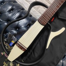 Yamaha SLG-100NW Silent Guitar Limited White Color w/Case Used