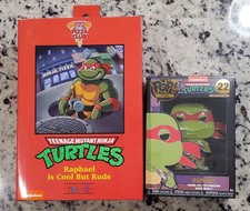 NECA RAPHAEL IS COOL BUT RUDE TEENAGE MUTANT NINJA TURTLES PIZZA CLUB  FIGURE