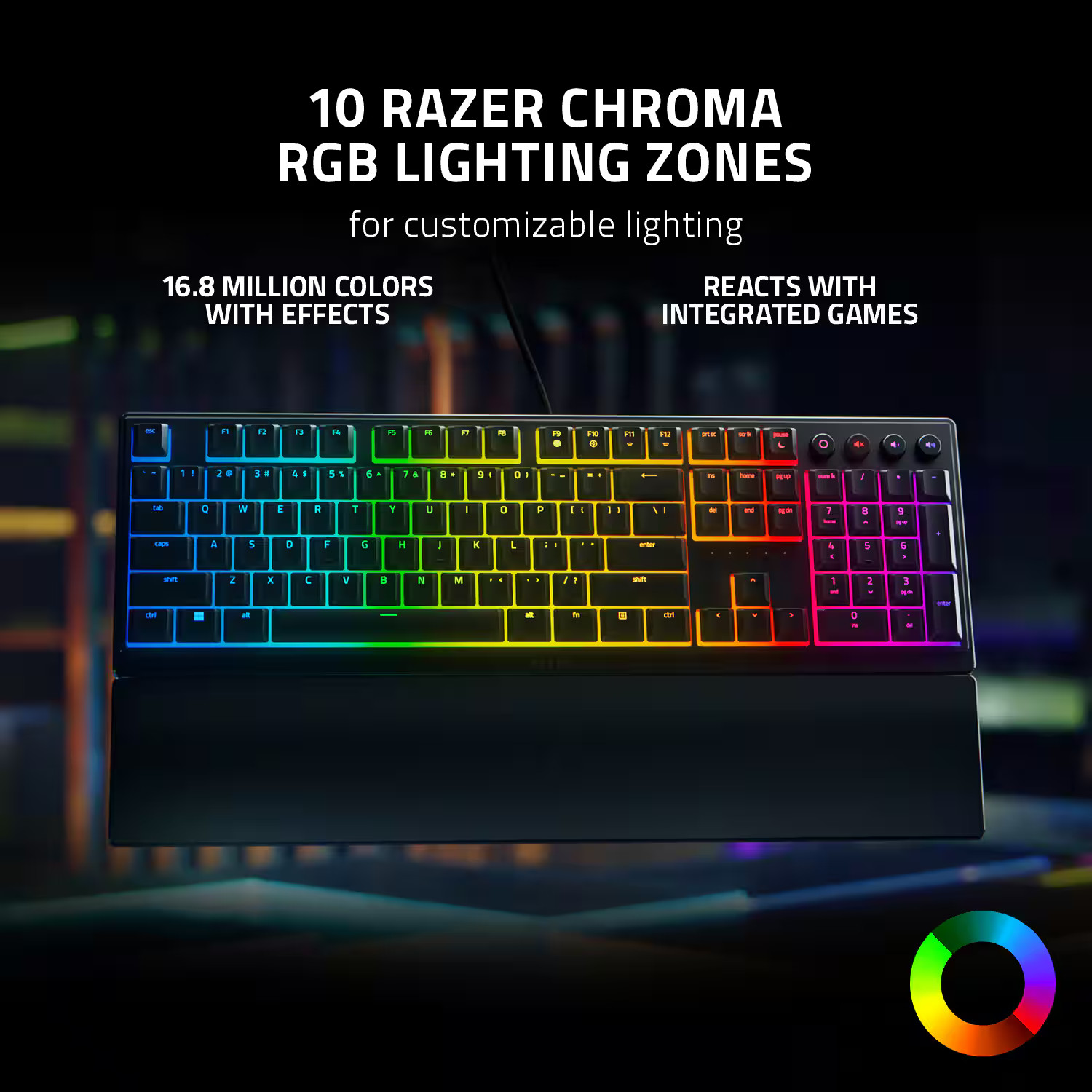 Razer - Ornata V3 Teclado Gamer Full-Size con Cable, Membrana Mecánica y Ch..., imagen 5