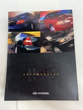 Vintage 1997 Hyundai Automobiles Fold Out Dealership Brochure Elantra/Tiburon