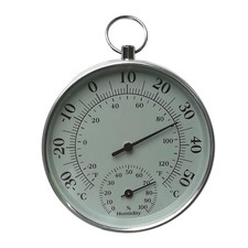Indoor Outdoor Thermometer Hygrometer 2 in 1 Temperature Humidity Meter Analog