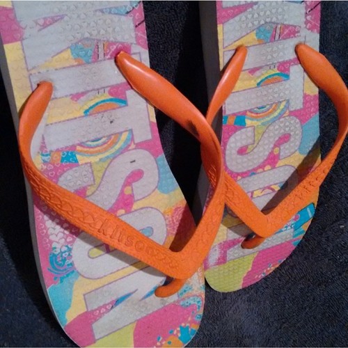 Kitson Flip Flops Size 10 LIMITED EDITION HARD TO FIND 10.5 INCHES LONG - Picture 5 of 6