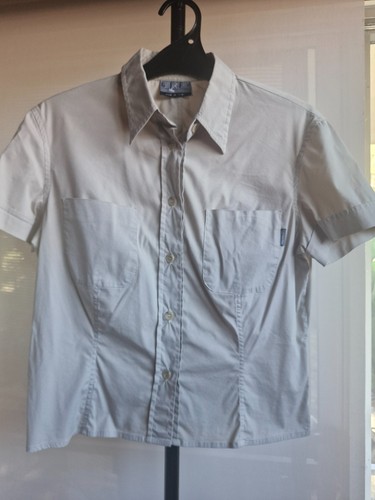 Gianfranco Ferré, VINTAGE GFF GIANFRANCO FERRE MADE IN ITALY BEIGE COTTON/ELASTANE SIZE M BLOUSE