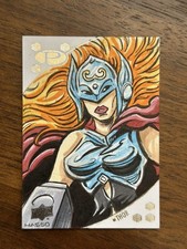 2017 Marvel Premier Upper Deck Mighty Thor Lady Sketch Card 1/1 Mark Nasso MCU